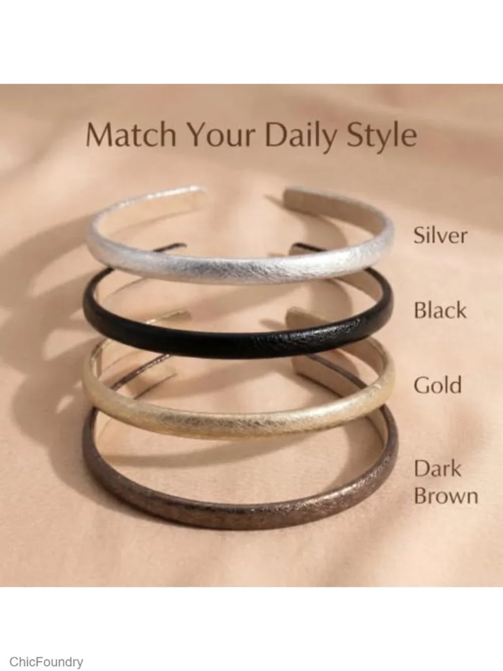 N/A metallic headbands